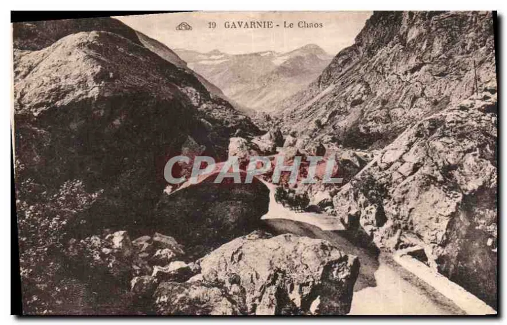 Gavarnie — O Chaos — vista do canyon rochoso — editor desconhecido, n° 19 - Frente