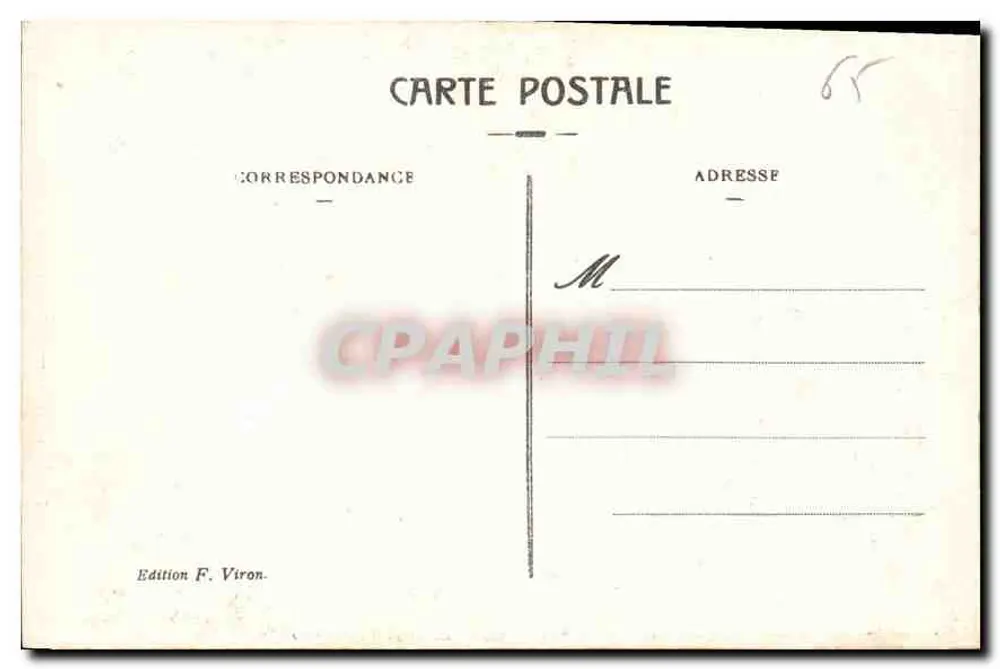 Lourdes — Mosaicos - La Pentecostés — Edición F. Viron, n° 74 - Reverso