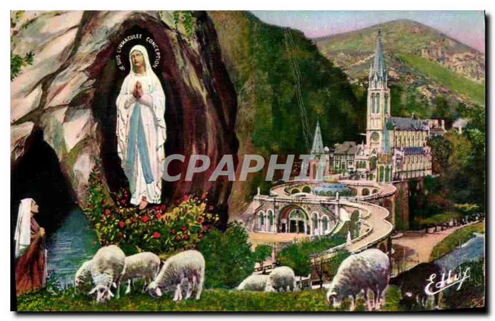 Lourdes — Aparecida de Nossa Senhora — Edição A. Doucet, Lourdes, n° 108 B - Frente