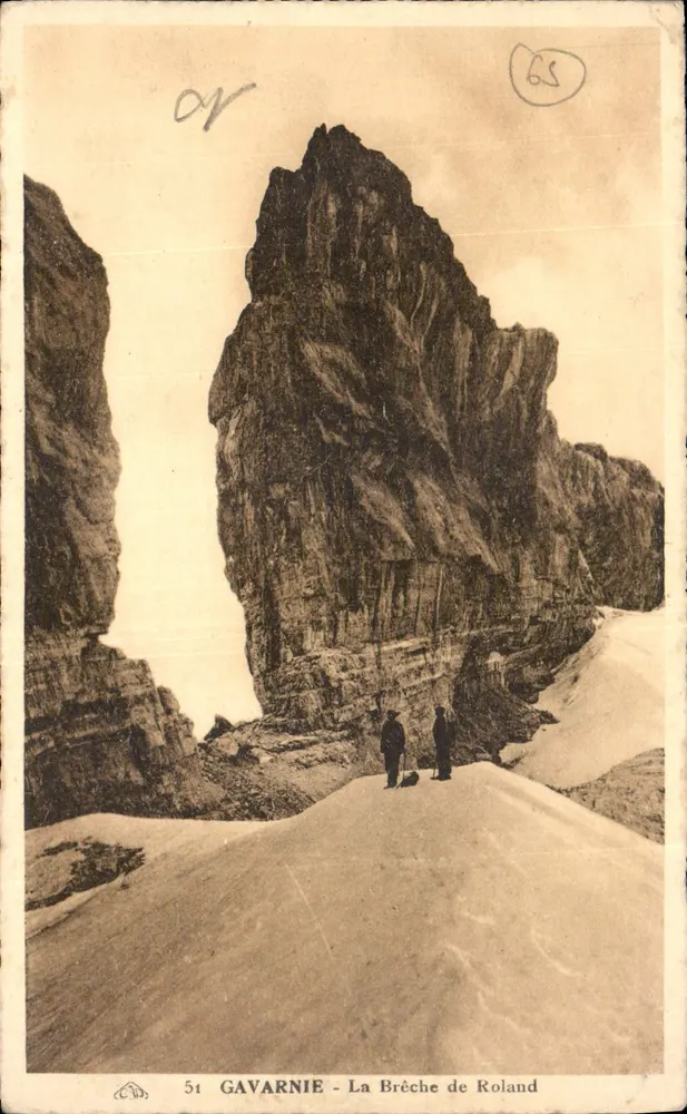 Gavarnie - A Brecha de Roland — editor C. L. A. S. Arts Photographiques, Strasbourg, n° 51 - Frente