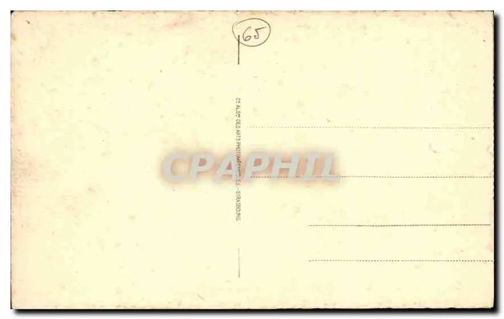 Gavarnie - A Brecha de Roland — editor C. L. A. S. Arts Photographiques, Strasbourg, n° 51 - Verso