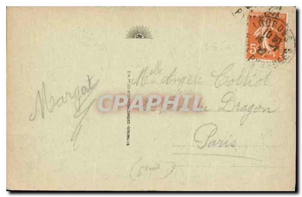 Lourdes - O Lago — Carte postale n°121, editada por C. A. de Lourdes - Verso