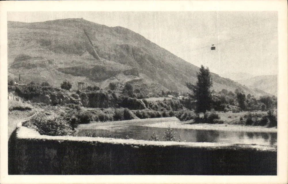Lourdes — Der Seilbahnweg des Pic du Jer und der Seilbahn des Béout — Éditions d'Art C.L.D., Lourdes - Vorderseite