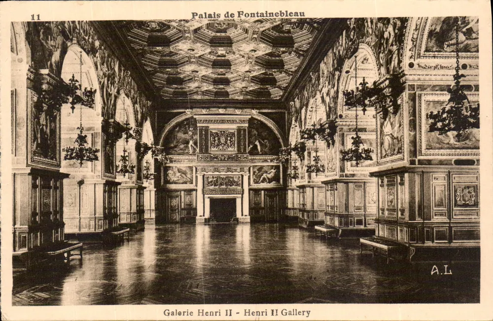 Fontainebleau Schloss — Galerie Henri II — Verlag A.L. n°11 - Vorderseite