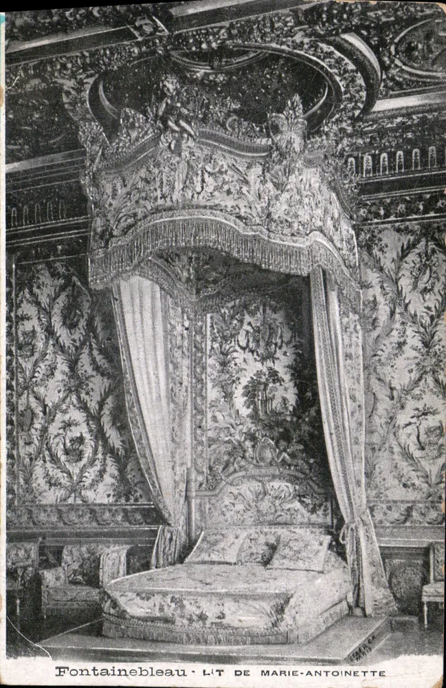 Fontainebleau - Das Bett von Marie-Antoinette - Vorderseite