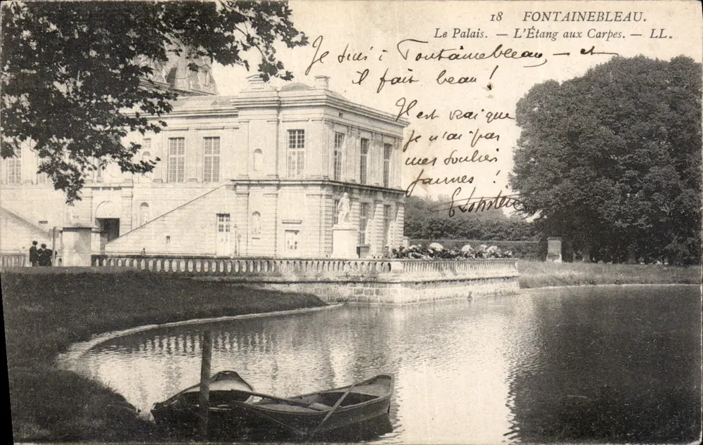 Fontainebleau — Das Schloss — Der Karpfenteich — LL. n°18 - Vorderseite