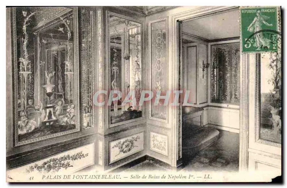Schloss Fontainebleau — Badezimmer von Napoleon I. — LL. - Vorderseite