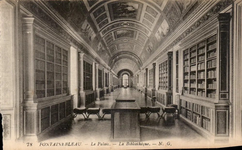 Fontainebleau — Le Palais — La Bibliothèque — N. G. - Recto
