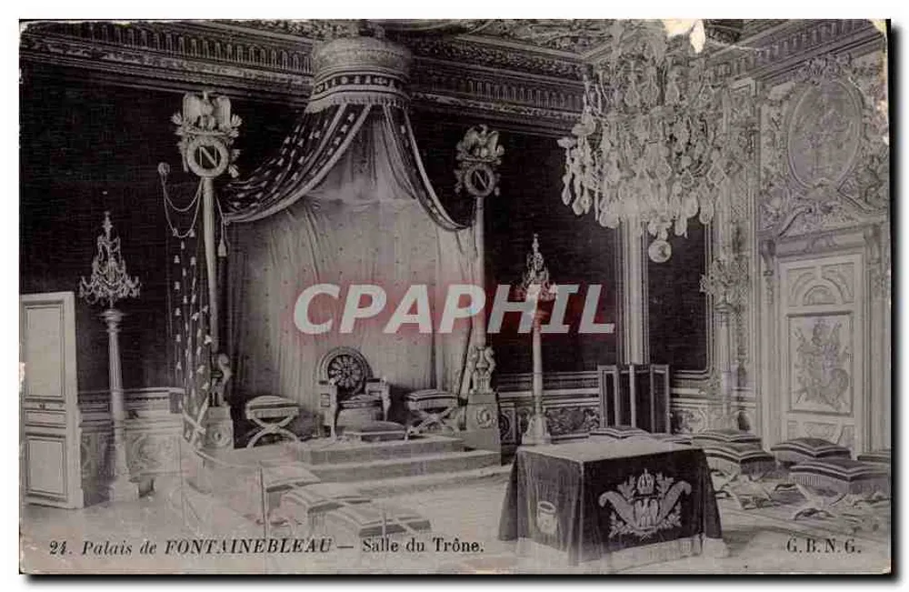 Palais de FONTAINEBLEAU — Salle du Trône — G.B.N.G. - Recto