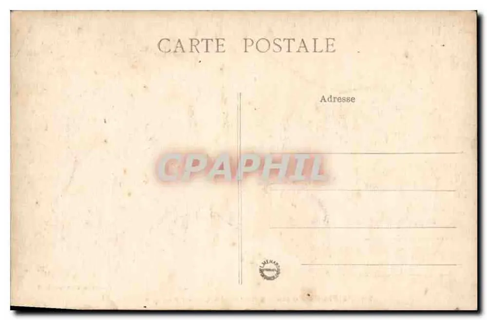 Palast von Fontainebleau — Die Eisenpferdestiege — Künstlerische Sammlung L. M. - Rückseite