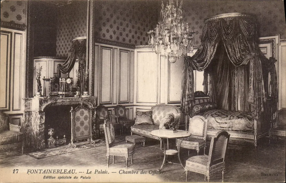 Fontainebleau — Das Schloss — Zimmer der Offiziere — Schloss-Ausgabe - Vorderseite