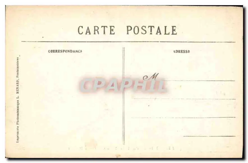 Palast von Fontainebleau — Galerie Henri II — Künstlerische Sammlung L. M. - Rückseite
