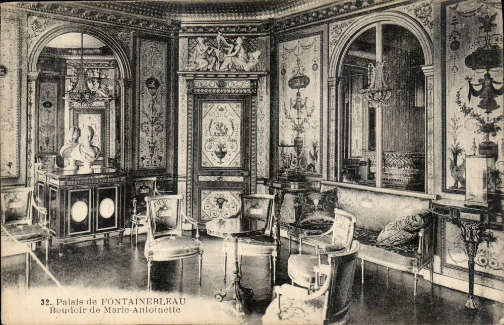 Schloss FONTAINEBLEAU — Boudoir von Marie-Antoinette — n°32 - Vorderseite