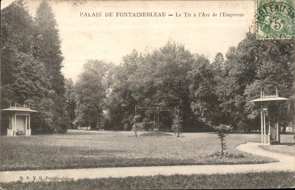 Palast von Fontainebleau — Das Bogenschießen des Kaisers — G.B.N.G. Fontainebleau - Vorderseite