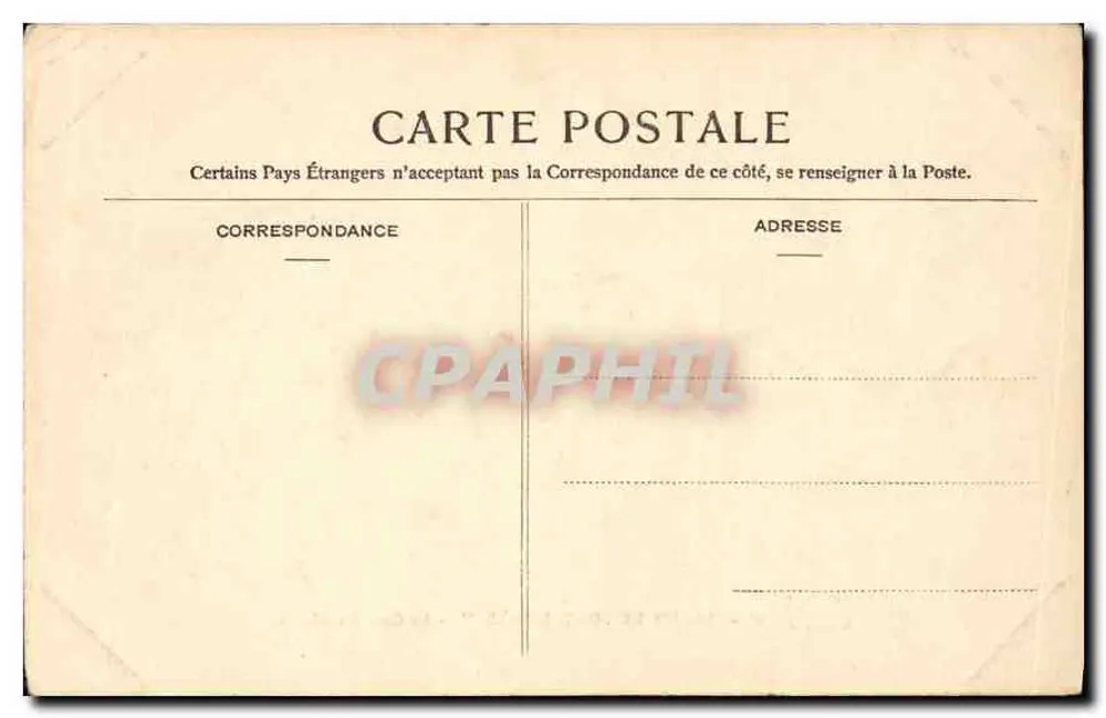 Schloss Fontainebleau — Die Cour des Adieux — Verlag unbekannt, n° 27 - Rückseite