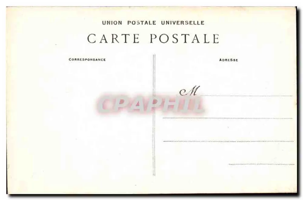 Schloss Fontainebleau — Der Karpfenteich — Collection Artistique L.M. n°14 - Rückseite