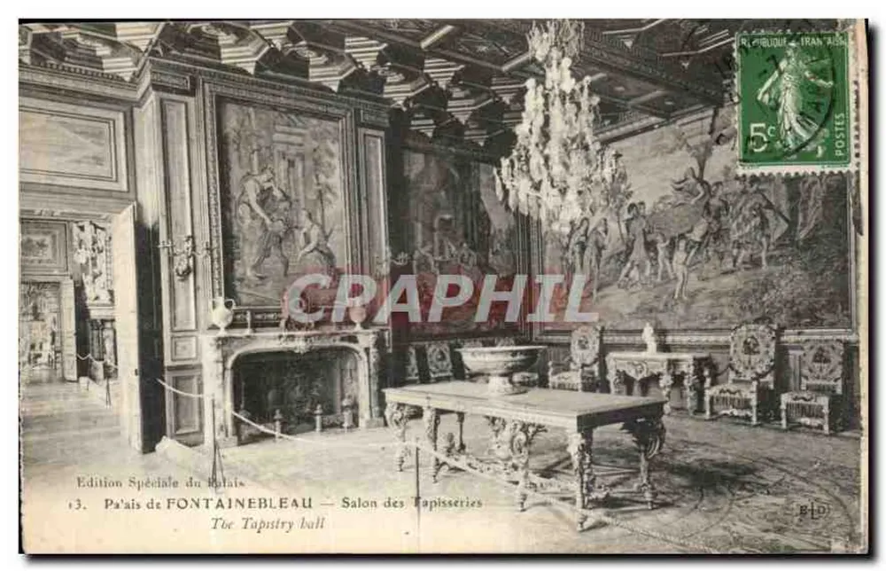 Palast von Fontainebleau — Saal der Teppiche — Sonderausgabe des Palastes - Vorderseite
