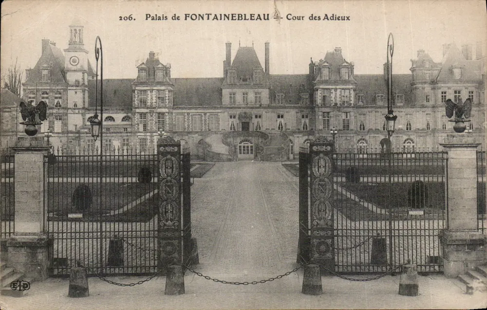 Palast von FONTAINEBLEAU — Cour des Adieux — Verlag EIP, n° 206 - Vorderseite