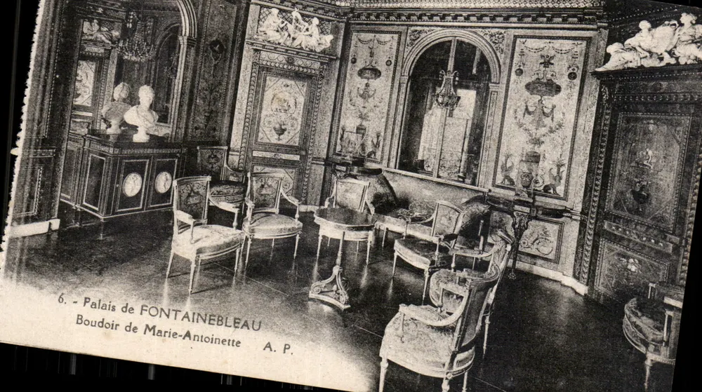 Schloss Fontainebleau — Boudoir von Marie-Antoinette — A. P. - Vorderseite