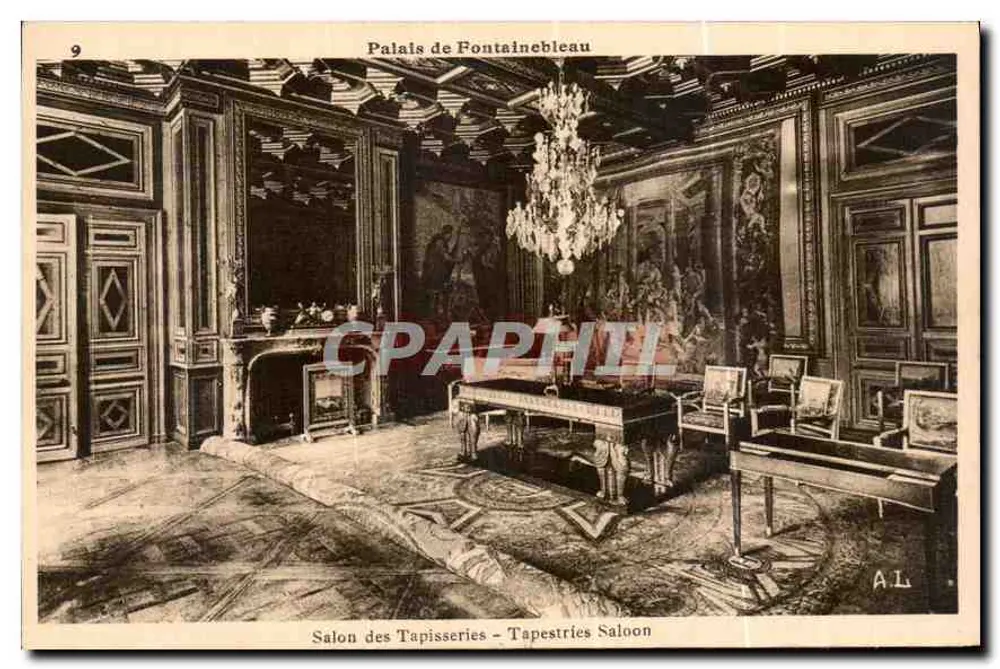 Schloss Fontainebleau — Tapisseriezimmer — Verlag A.L. n°9 - Vorderseite