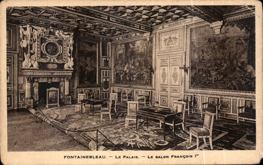 Fontainebleau — Das Schloss — Der Saal von François I. - Vorderseite