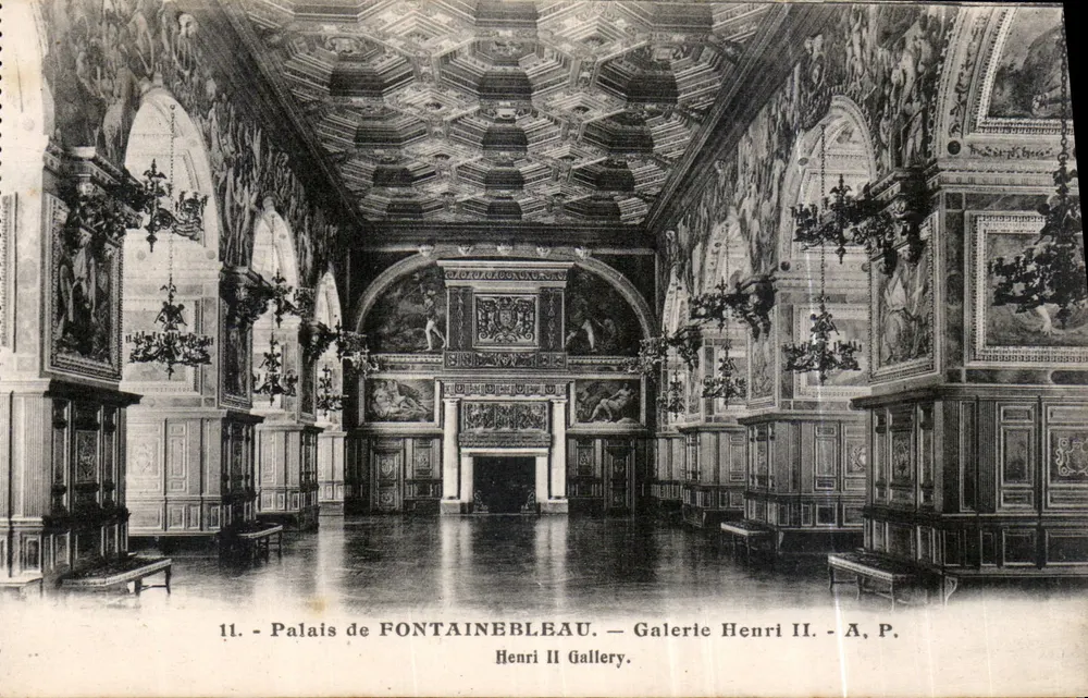 Schloss FONTAINEBLEAU — Galerie Henri II — A. P. - Vorderseite