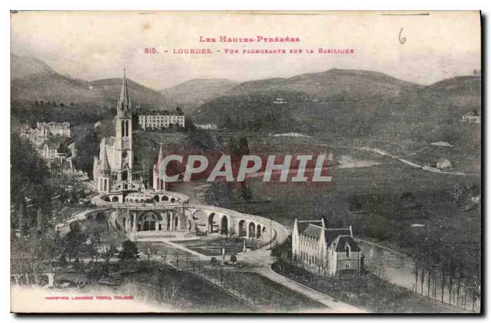 Lourdes — Aufnahme der Basilika — Verlag: Lamy Frères, Toulouse - Vorderseite