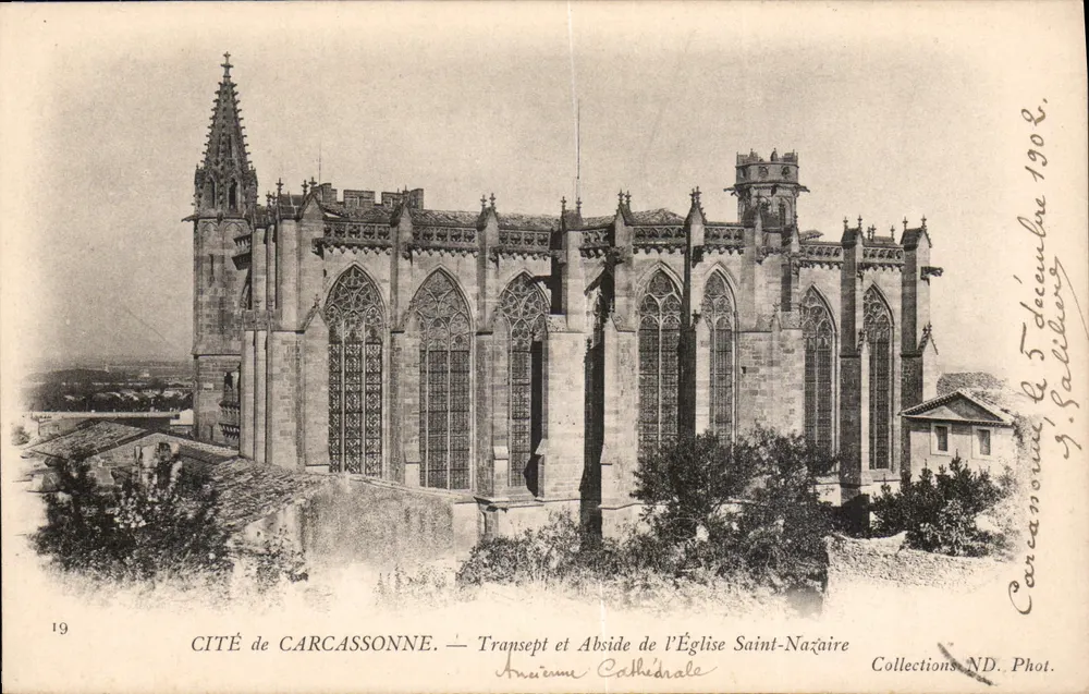 Cité de Carcassonne — Transept und Apse der Kirche Saint-Nazaire — Sammlung ND. Fotografie n°19 - Vorderseite