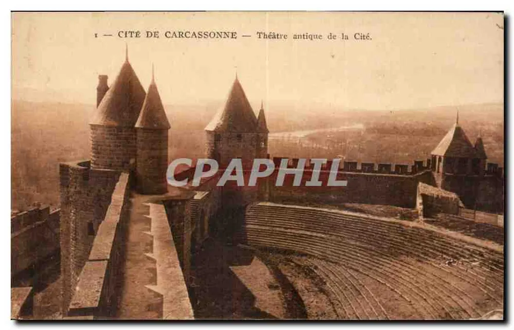 Stadt Carcassonne — Antikes Theater der Stadt. - Vorderseite