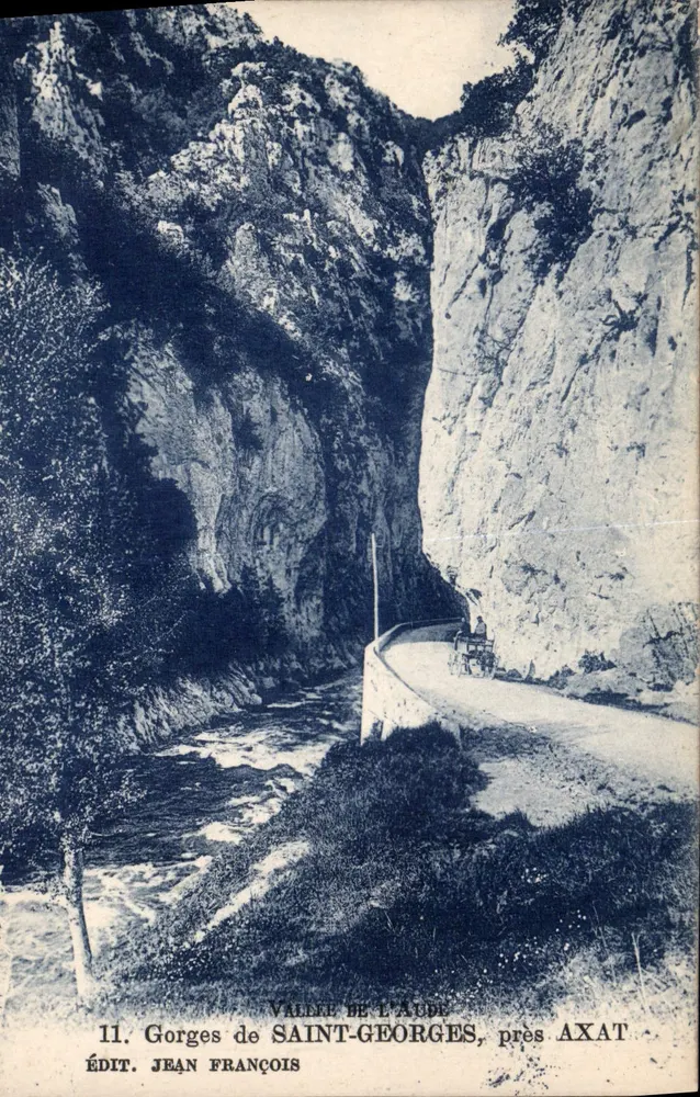 Gorges de Saint-Georges, perto de Axat — Vale do Aude — Editor Jean François - Frente