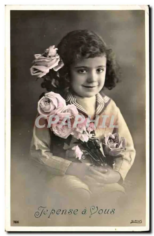 Menina com rosas — editor Sirius, n° 766 - Frente