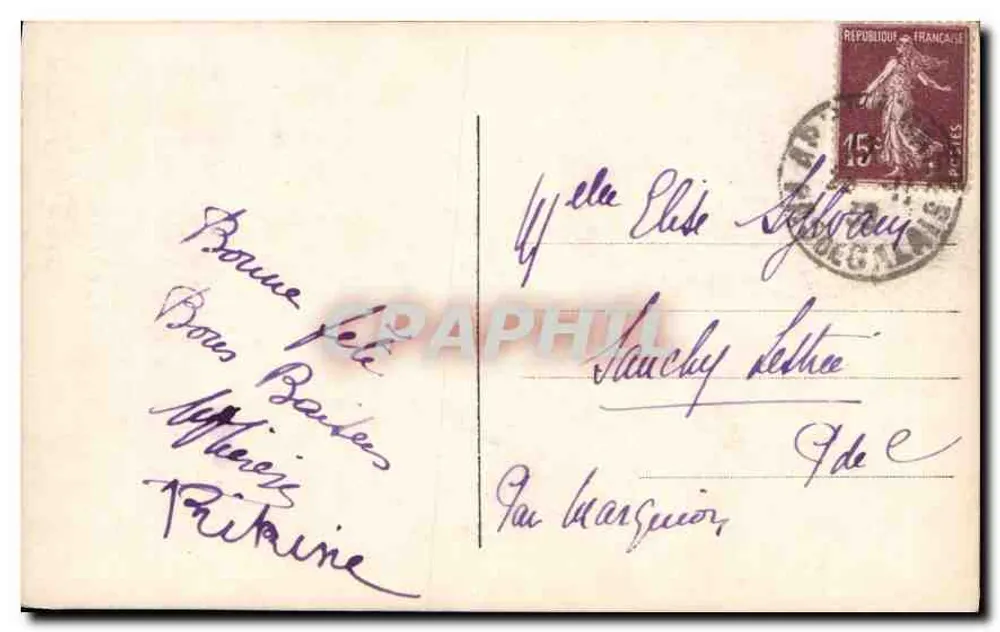 Mulher elegante — retrato — editor A. Motier, n° 2205 - Verso
