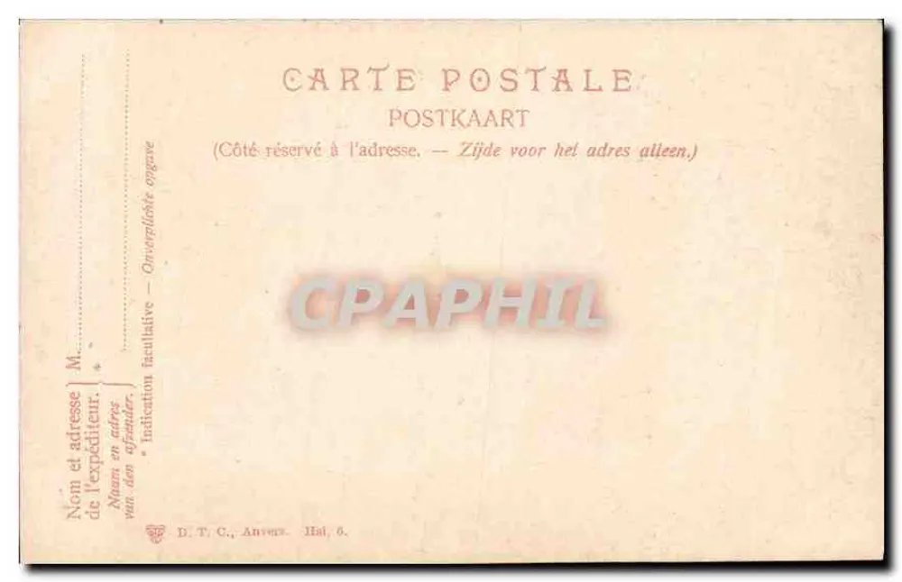 Han-sur-Lesse — Trou de Belvaux — D.T.C., Anvers - Verso
