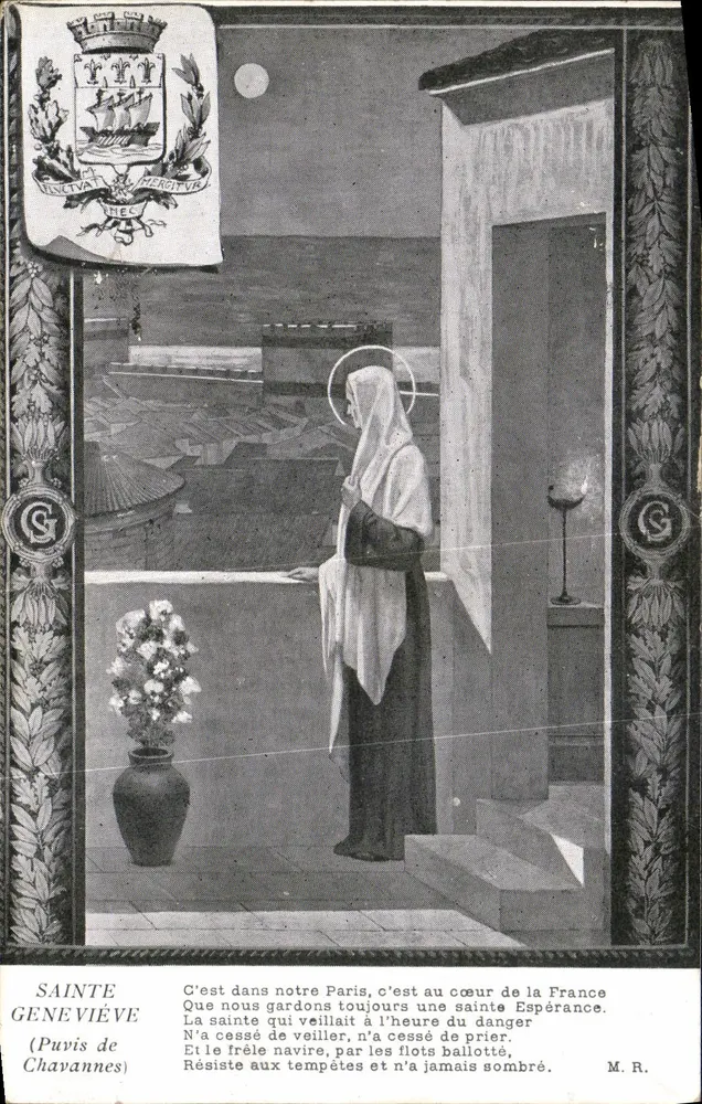 Santa Geneviève — Paris, coração da França — Editor G. Chavannes - Frente