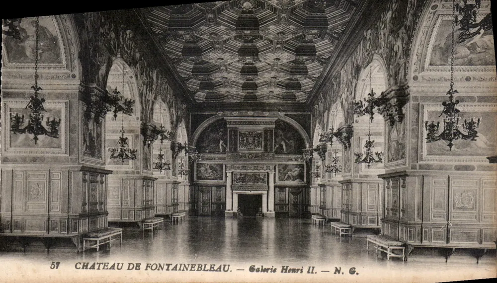 Schloss Fontainebleau — Galerie Henri II — N. G. - Vorderseite