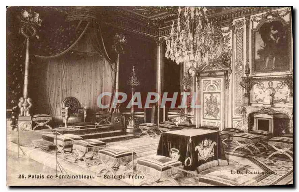Schloss Fontainebleau — Thronsaal — L. Dj, Fontainebleau - Vorderseite