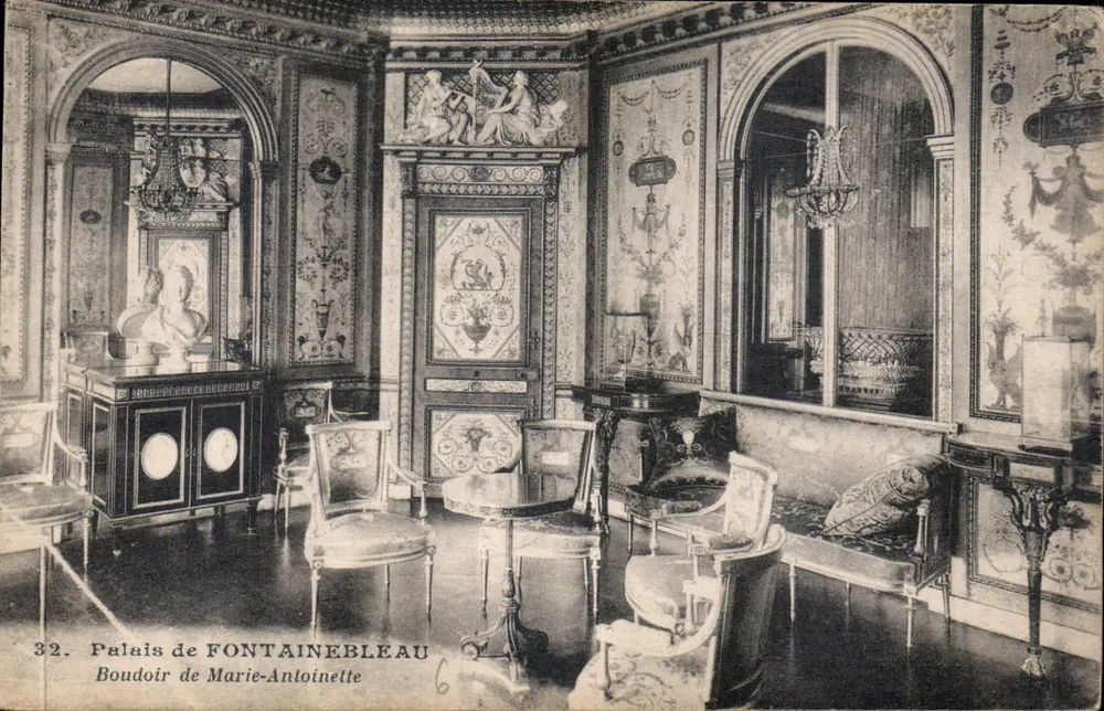 Boudoir von Marie-Antoinette — Schloss Fontainebleau — Verleger unbekannt, n° 32 - Vorderseite