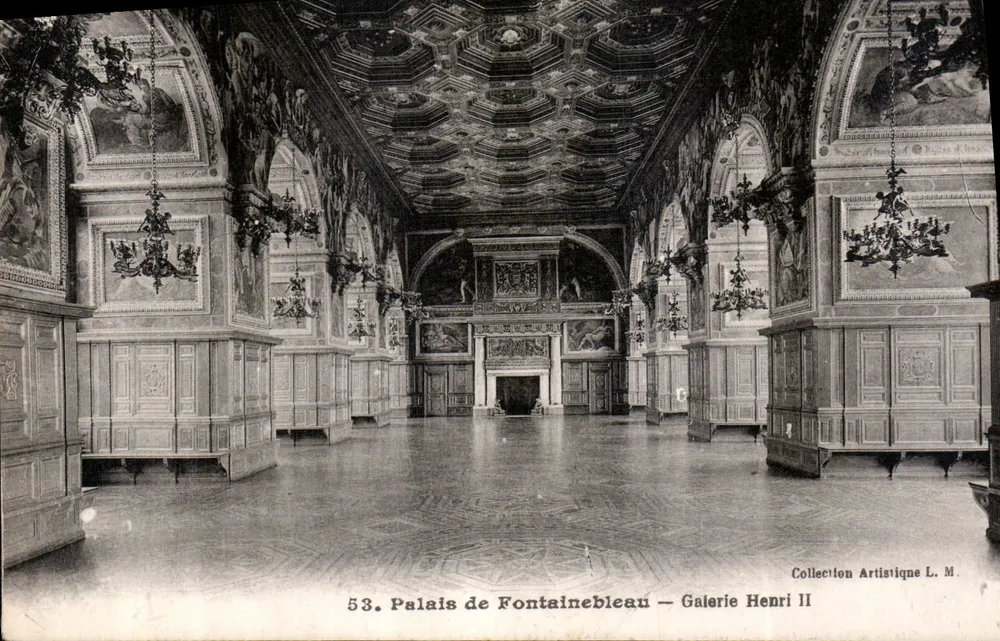 Schloss Fontainebleau — Galerie Henri II — Künstlerische Sammlung L.M. n°53 - Vorderseite