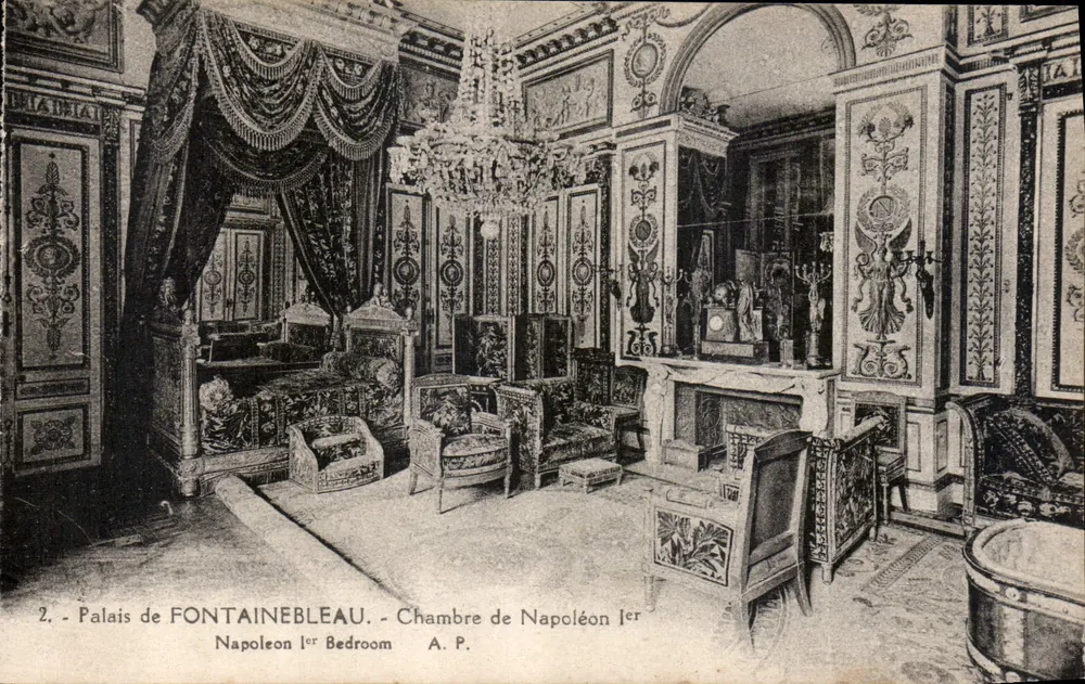 Schloss FONTAINEBLEAU - Zimmer von Napoleon I — A.P. n°2 - Vorderseite
