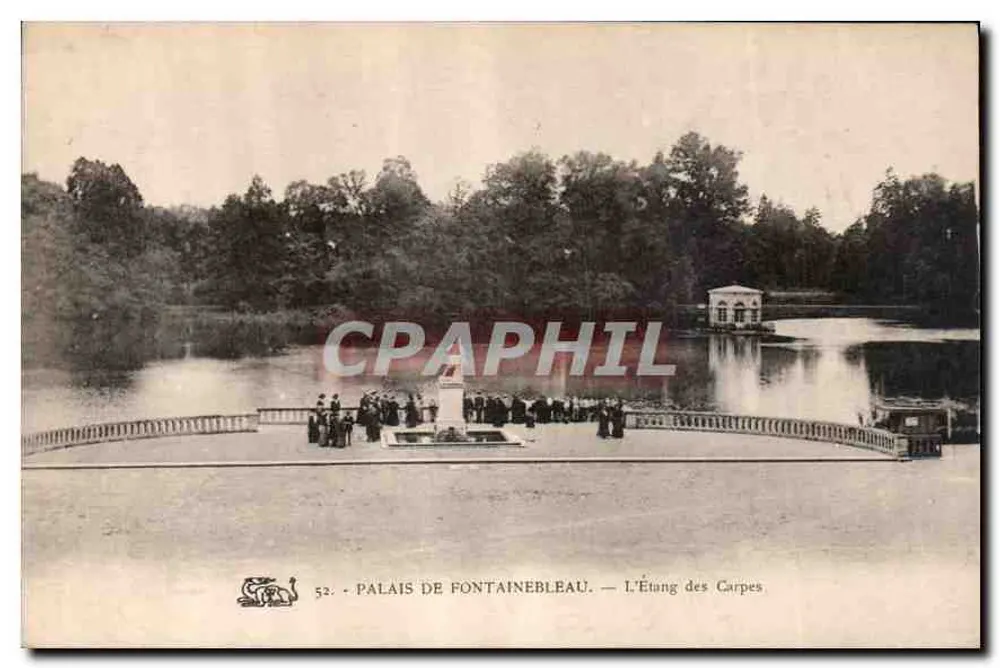 Schloss Fontainebleau — Der Karpfenteich — n°52 - Vorderseite