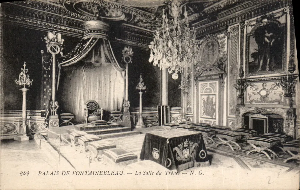 Schloss Fontainebleau — Die Thronhalle — N.G. n°242 - Vorderseite