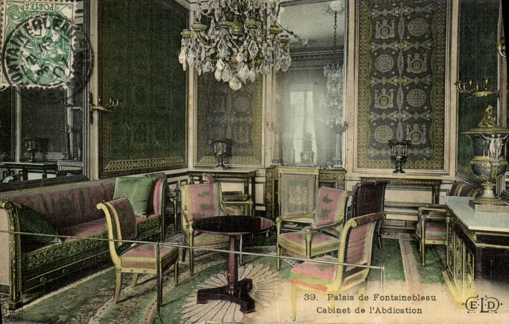 Palácio de Fontainebleau — Gabinete da Abdicação — ELD n°39 - Frente