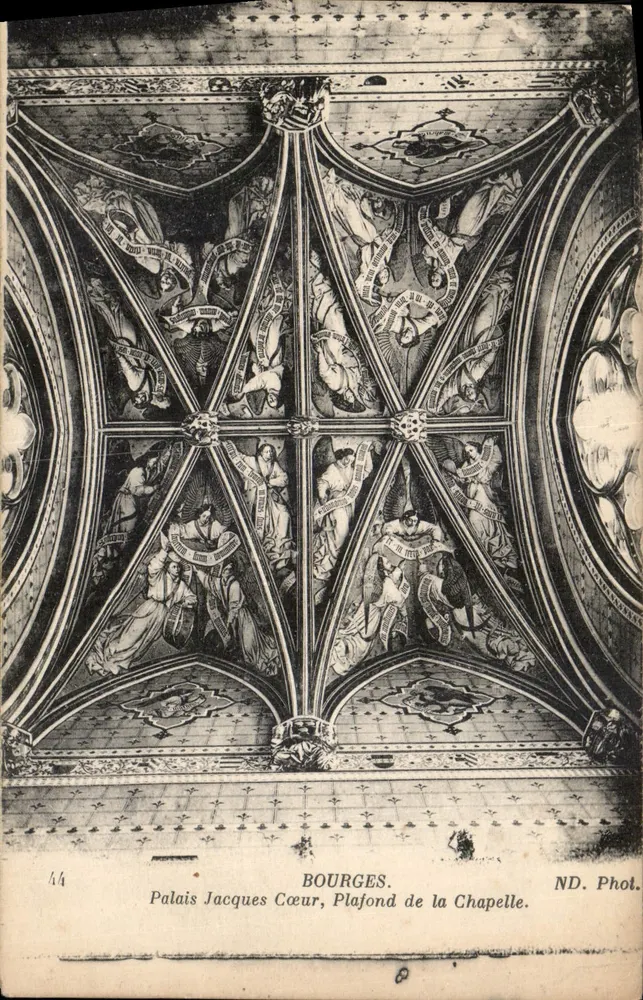 Palast von Jacques Cœur, Decke der Kapelle — Bourges — ND. Phot. - Vorderseite
