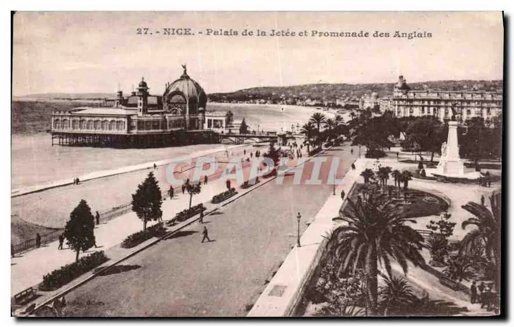 Nice - Palast der Mole und Promenade des Anglais - Vorderseite