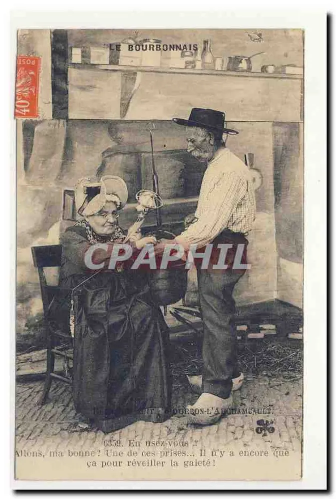 O Bourbonnais — Cena de vida em Bourbon-l'Archambault — n° 6339 - Frente