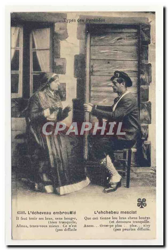 O nó desembaraçado — Tipos das Pirineus — S.T.P. n° 6503 - Frente