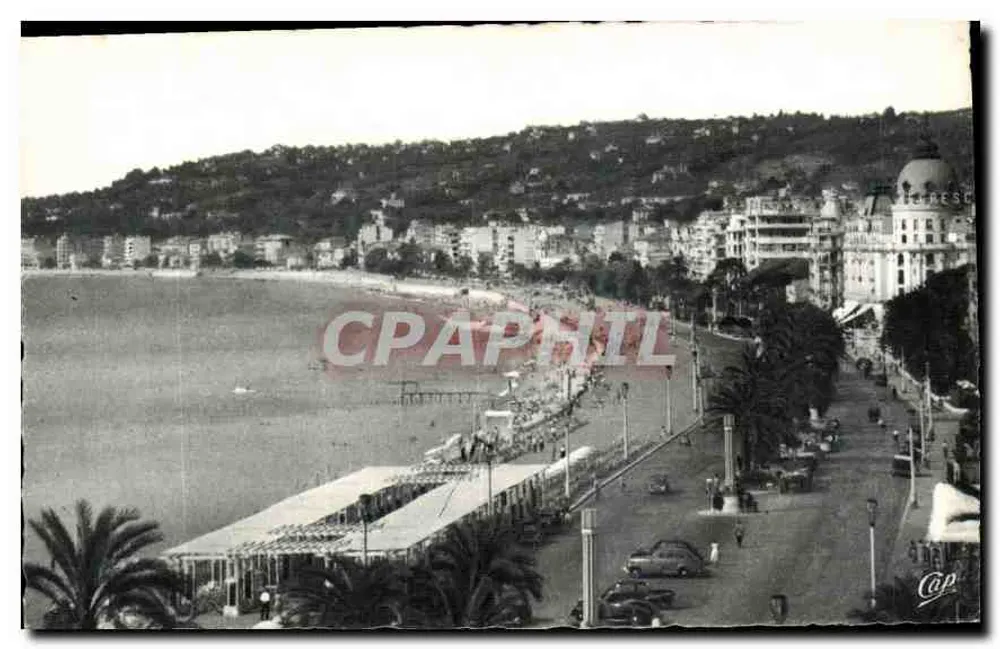 Nice - Die Promenade des Anglais aus Sicht des Hotels Ruhl — Compagnie des Arts Photographiques, Paris - Vorderseite