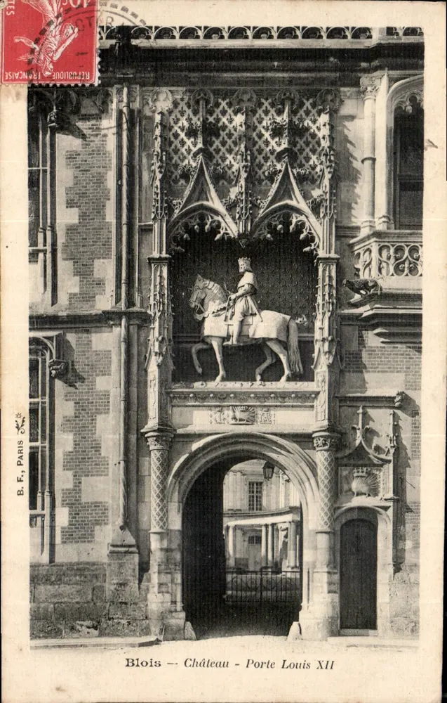 Blois — Schloss — Tor von Louis XII — B.F. Paris - Vorderseite