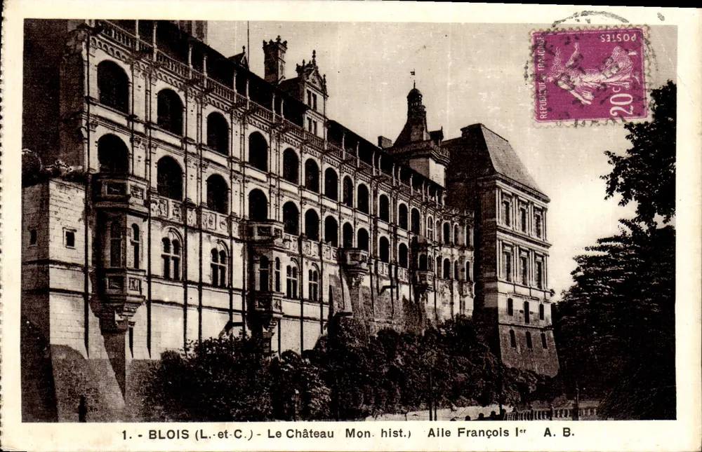 Blois (L.-et-C.) - Das Schloss Mon. hist. - Flügel von François I - A. B. - Vorderseite