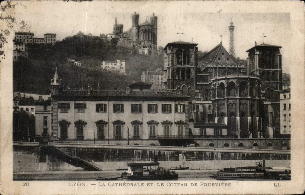 LYON — DIE KATHEDRALE UND DER HÜGEL VON FOURVIÈRE — GRAINS-VAL - Vorderseite